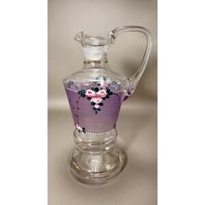 vintage collectible blown glass decanter 19th-century Victorian style